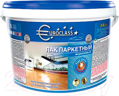 Лак Euroclass Акриловый паркетный (800г, глянцевый)