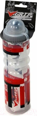 Фляга для велосипеда V-Grip V-700AA (500мл, красный/прозрачный)
