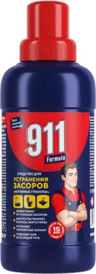 Средство для устранения засоров 911 Formula Активные гранулы (500г)