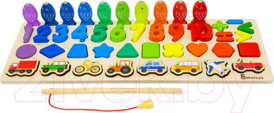 Сортер Alatoys Пазл Магнитная рыбалка / ПЗЛ56