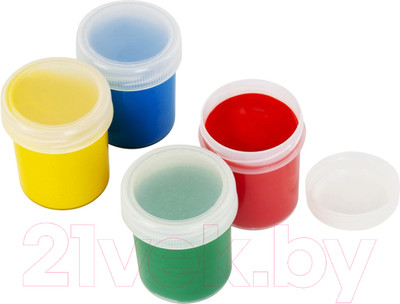 Пальчиковые краски Brauberg Kids / 192280 (4цв)