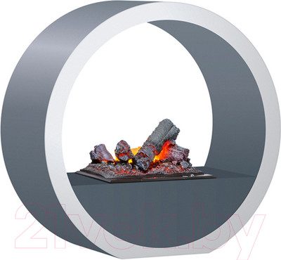 Портал для камина Смолком Island C400 (серый графит/бьянко белый)