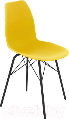 Стул Sheffilton SHT-ST29/S64 (желтый RAL1021/черный муар)