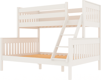 Двухъярусная кровать ФанДОК Ф-141.05 90x200+140x200 (белый)