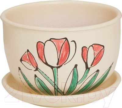 Вазон Вещицы BH-12-8 (бежевый)