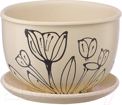 Вазон Вещицы BH-23-8 (бежевый)