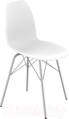 Стул Sheffilton SHT-ST29/S64 (белый/хром лак)