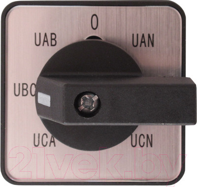 Переключатель Chint LW32-10/YH5/3 10А UCA-UBC–UAB - 0-UAN-UBN-UCN 425056