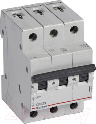 Выключатель автоматический Legrand RX3 3P C 10A 4.5кА 3M / 419706