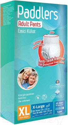 Трусы впитывающие для взрослых Paddlers Adult Pants 4 X-Large (30шт)