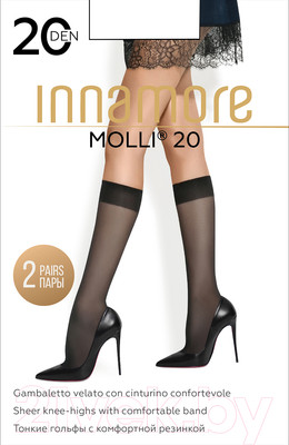 Гольфы Innamore Molli 20 (2пары, nero)