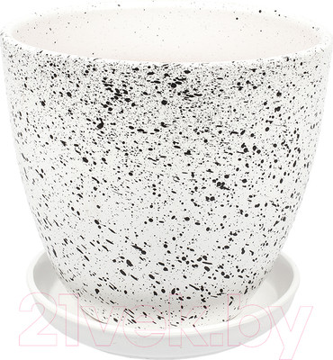 Вазон Вещицы Терраццо BH-93-2 (белый)