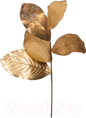 Ветка новогодняя Вещицы aj-161 (золото)