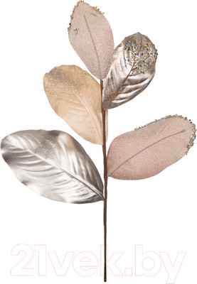 Ветка новогодняя Вещицы aj-176 (розовый металлик)