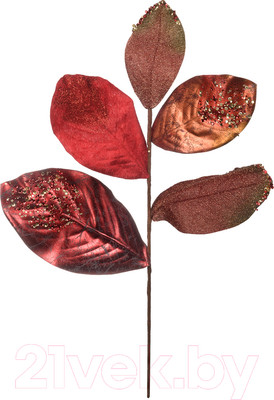 Ветка новогодняя Вещицы aj-163 (красный)