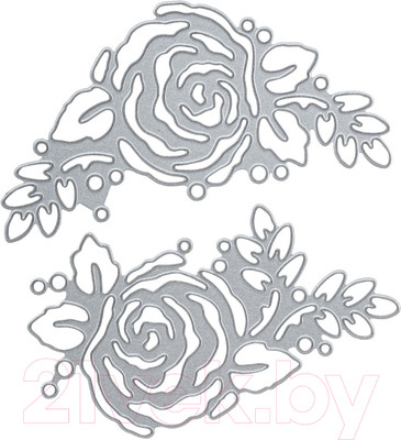 Набор ножей для вырубки и тиснения Остров Сокровищ Розы / 663813 (2шт)