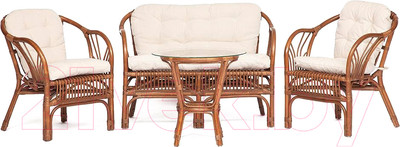 Комплект садовой мебели Tetchair New Bogota с диваном (коричневый кокос)