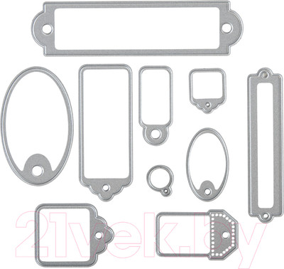 Набор ножей для вырубки и тиснения Остров Сокровищ Бирки / 663823 (10шт)