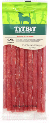 Лакомство для собак TiTBiT Золотая коллекция.Колбаски Кальяри / 23679 (50г)
