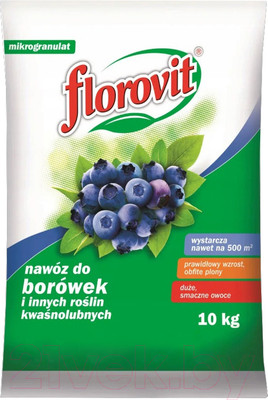 Удобрение Florovit Для голубики гранулированное (10кг, мешок)