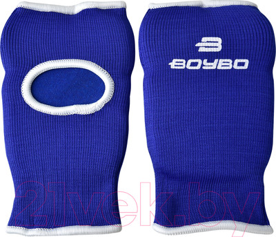 Перчатки для карате BoyBo Хлопок (S, синий)