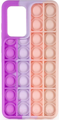 Чехол-накладка Case Pop It для Galaxy A52 (фиолетовый/серый)