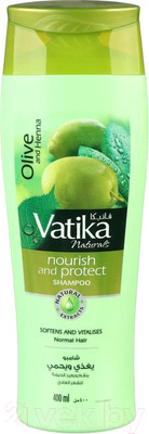 Шампунь для волос Dabur Vatika Naturals Питание и защита / 1865372 (400мл)