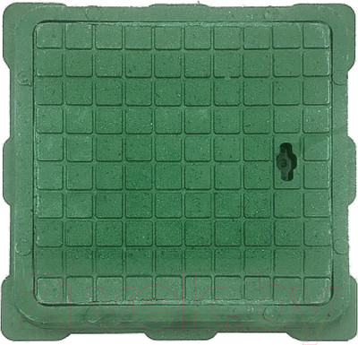 Люк канализационный Стандартпарк Квадратный малый садовый / 3522508 (зеленый)