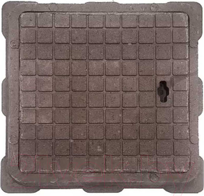 Люк канализационный Стандартпарк Квадратный малый садовый Класс А / 3522541 (коричневый)