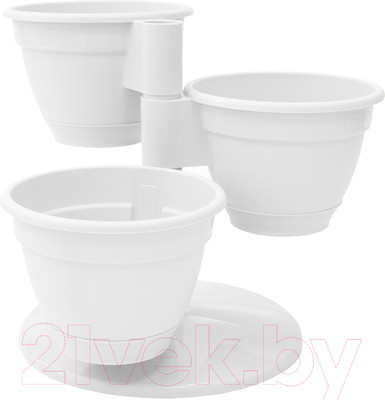 Набор кашпо Вещицы Антик 5PL0392 (белый)