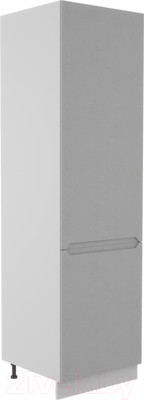 Шкаф-пенал кухонный ДСВ Тренто ПН 600 левый (серый/серый)