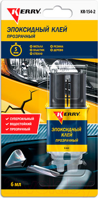 Клей Kerry KR-154-2 (6мл, прозрачный)