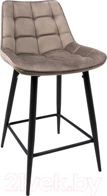 Стул барный AksHome Linx (бежевый велюр G062-13/черный)