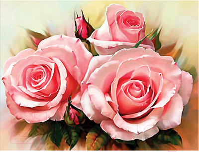 Набор алмазной вышивки Остров Сокровищ Нежность роз / 662404