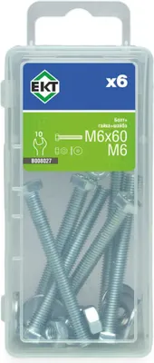 Комплект болтов ЕКТ М6х60 /B008027 (6шт)