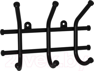 Вешалка для одежды ЗМИ Норма 3 / ВН 64 (черный)