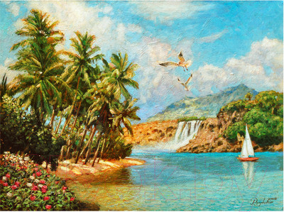 Набор алмазной вышивки Остров Сокровищ Южное море / 662567