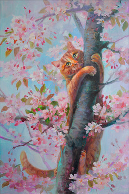 Набор алмазной вышивки Остров Сокровищ Кот на дереве / 662577