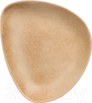 Тарелка столовая обеденная Lefard Triangle Collection / 191-199 (кофе с молоком)