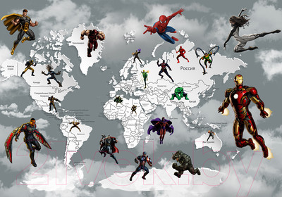 Фотообои листовые Citydecor Superhero 1 (200x140)