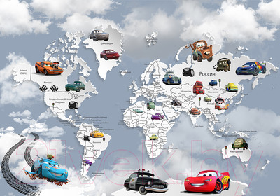 Фотообои листовые Citydecor Superhero Молния МакКвин 4 (200x140)