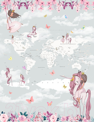 Фотообои листовые Citydecor Princess 10 (200x260)