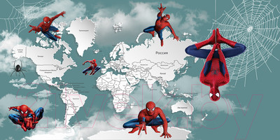 Фотообои листовые Citydecor Superhero Spiderman 2 (300x150)
