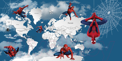Фотообои листовые Citydecor Superhero Spiderman 4 (300x150)