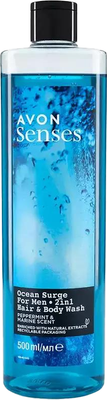 Гель для душа Avon Senses Бодрящий Океан  (500мл)