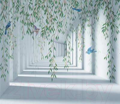Фотообои листовые Citydecor Flower Tunnel 3D 2 (300x260)