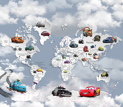 Фотообои листовые Citydecor Superhero Молния МакКвин 4 (300x260)