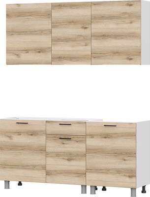 Кухонный гарнитур SV-мебель Лаванда 1.7 без столешницы (дуб делано)