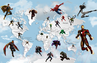 Фотообои листовые Citydecor Superhero 3 (400x260)