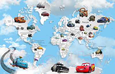 Фотообои листовые Citydecor Superhero Молния МакКвин 2 (400x260)